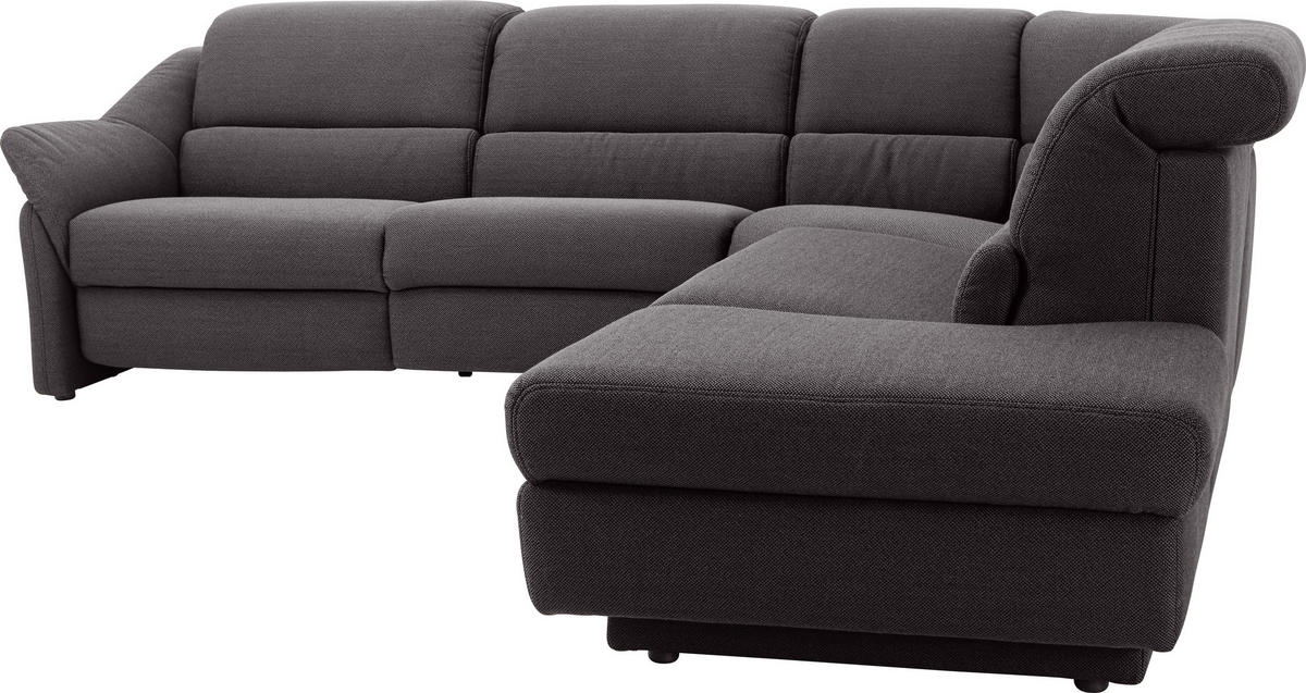 ECKSOFA in Webstoff Graphitfarben  - Graphitfarben, Konventionell, Kunststoff/Textil (288/271cm) - Himolla Komfortklass