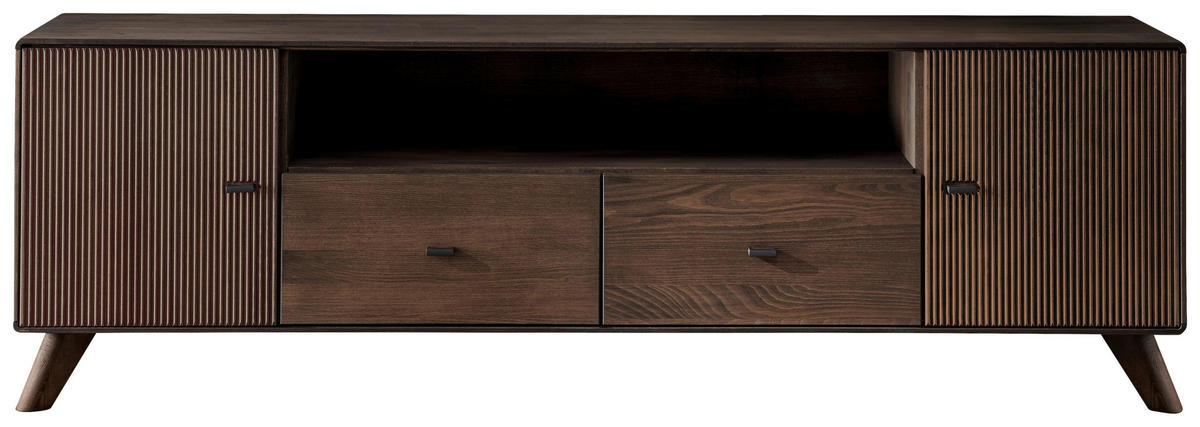 LOWBOARD  in 180/57/40 cm  - Schwarz/Kernbuche, KONVENTIONELL, Holz (180/57/40cm) - Livetastic