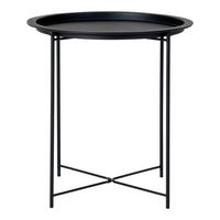 BEISTELLTISCH in Metall  - Schwarz, Design, Metall (47/47/50cm) - MID.YOU