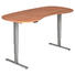 SCHREIBTISCH - Silberfarben/Nussbaumfarben, KONVENTIONELL, Holzwerkstoff/Metall (200/63,5-128,5/100cm) SCHREIBTISCH - Silberfarben/Nussbaumfarben, KONVENTIONELL, Holzwerkstoff/Metall (200/63,5-128,5/100cm)