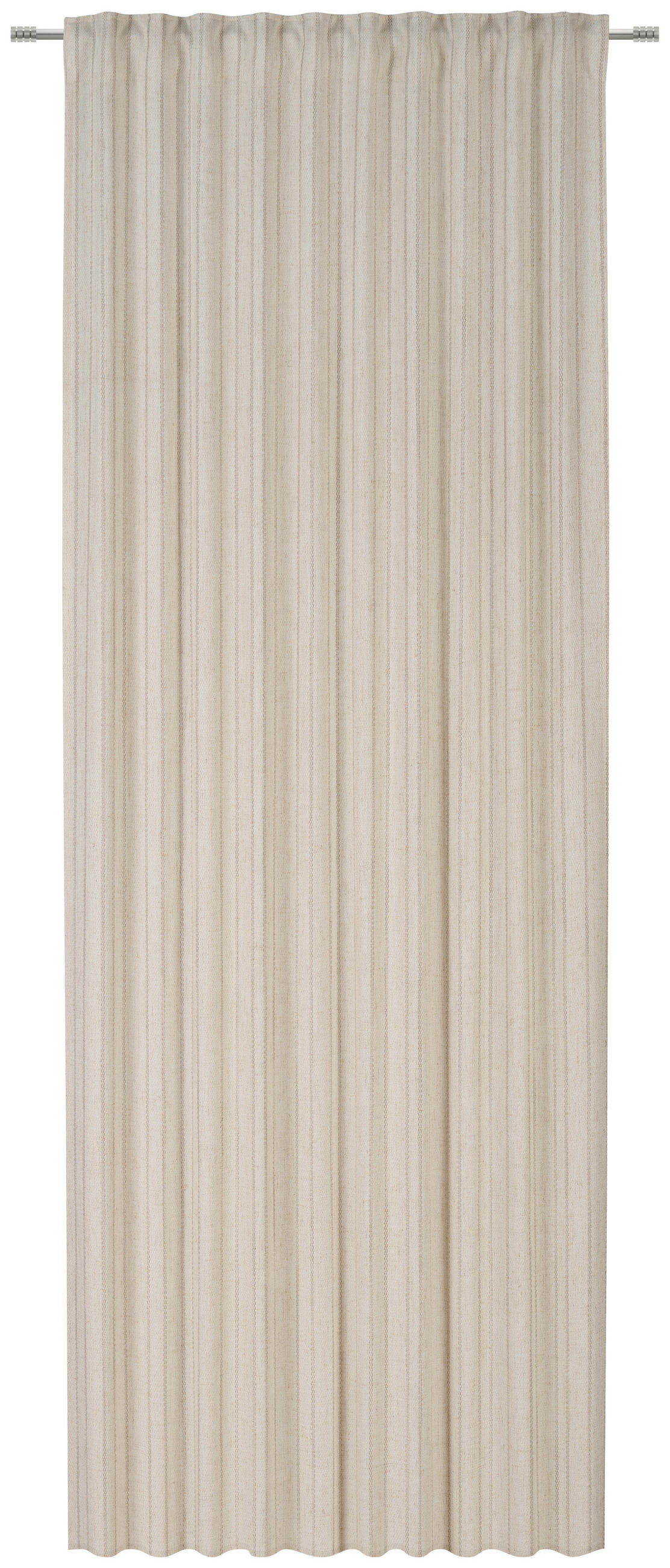 GOTOVA ZAVESA prirodna boja, sivobraon - prirodna boja/sivobraon, Trendi, tekstil (140/245cm) - Esposa