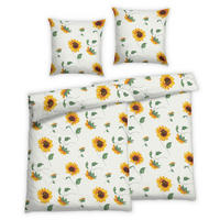 BETTWÄSCHE 4-teilig Seersucker 135/200 cm  - Gelb, Basics, Textil (135/200cm) - Florella
