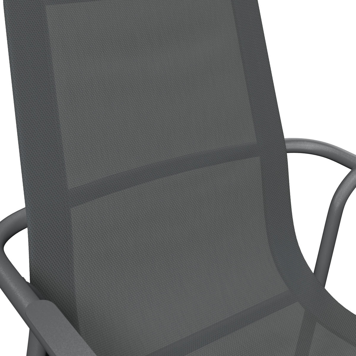 GARTENSTUHL Eisen Grau  - Grau, MODERN, Textil/Metall (60/87/63.5cm) - Ambia Garden