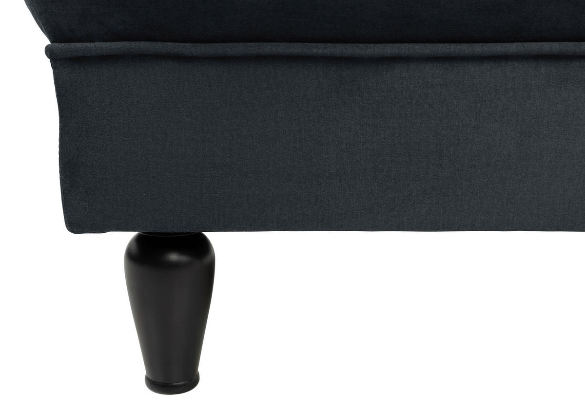 HOCKER in Textil Anthrazit  - Anthrazit/Schwarz, Design, Holz/Textil (82/44/82cm) - MID.YOU