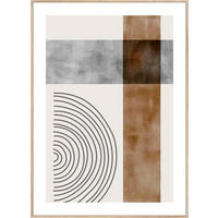 KUNSTDRUCK 51,5/71,5 cm  - Eichefarben/Multicolor, Design, Holzwerkstoff/Textil (51,5/71,5cm) - Monee
