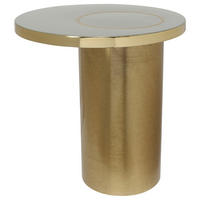 BEISTELLTISCH Metall  - Schlammfarben/Goldfarben, Design, Metall (51/50cm) - Kayoom