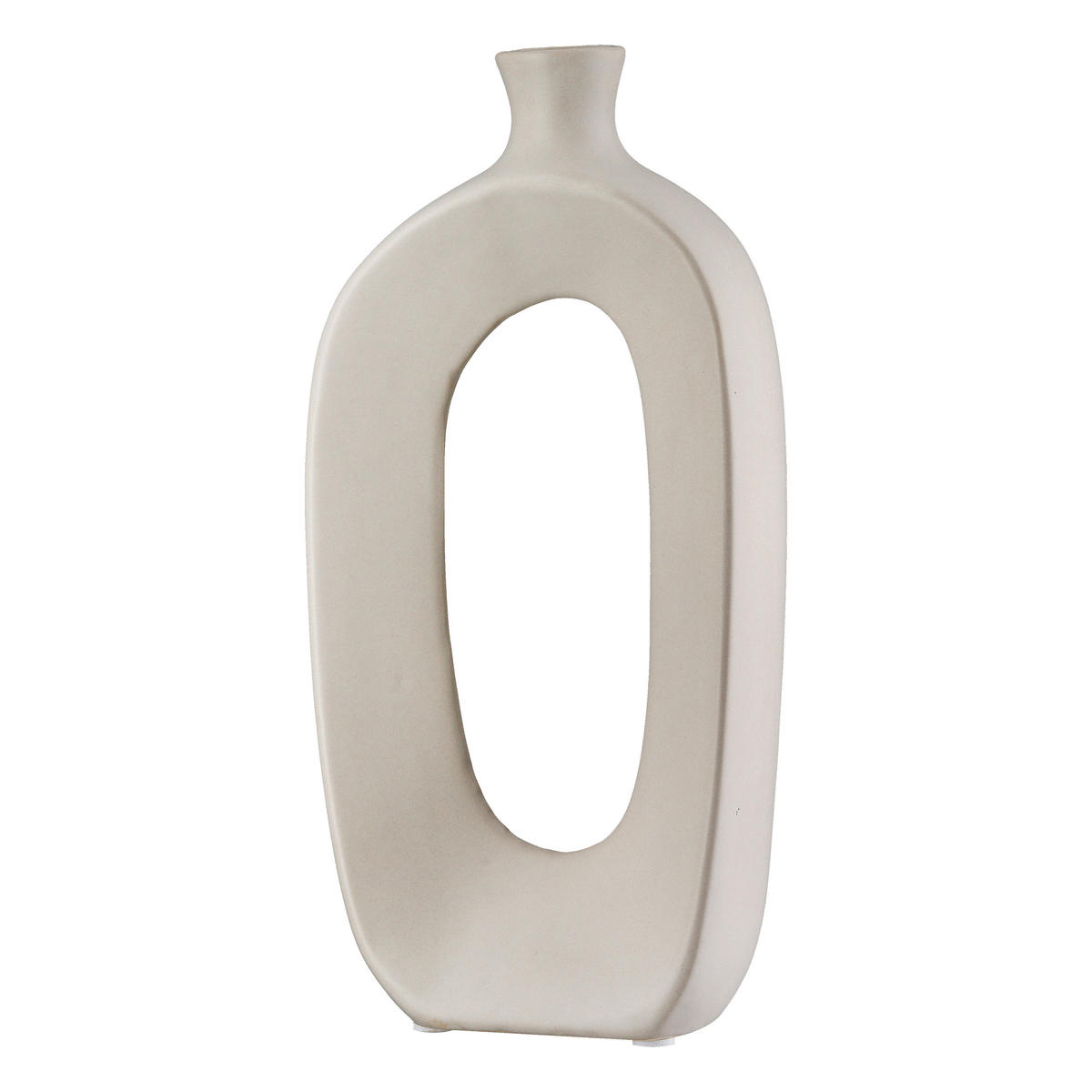 DEKOVASE  - Hellgrau, Trend, Keramik (11/23/5cm) - Ambia Home