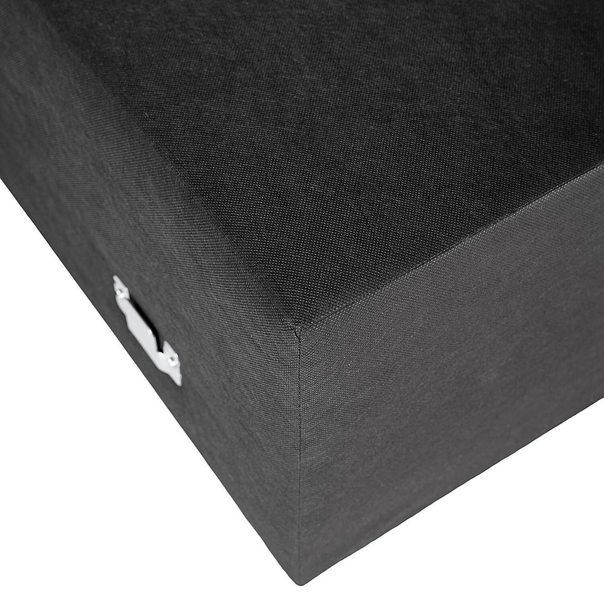 BOXSPRINGBETT 240/220 cm  in Anthrazit  - Anthrazit, Design, Textil (240/220cm) - home24