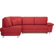 WOHNLANDSCHAFT in Textil Rot - Rot/Alufarben, KONVENTIONELL, Textil/Metall (212/262cm) - Ada Austria