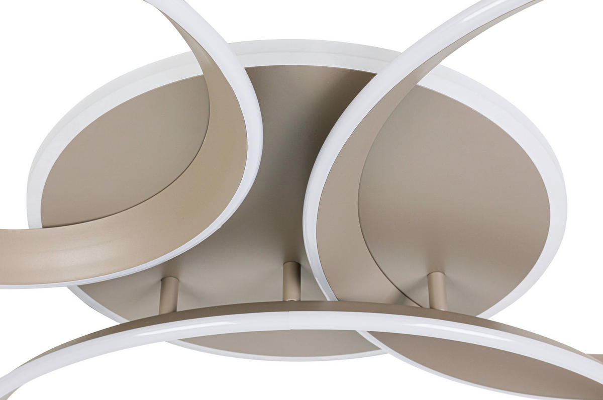 Plafonieră Cu Led 39 W    96/84/10 cm  - nisipiu, Design, plastic/metal (96/84/10cm) - Dieter Knoll