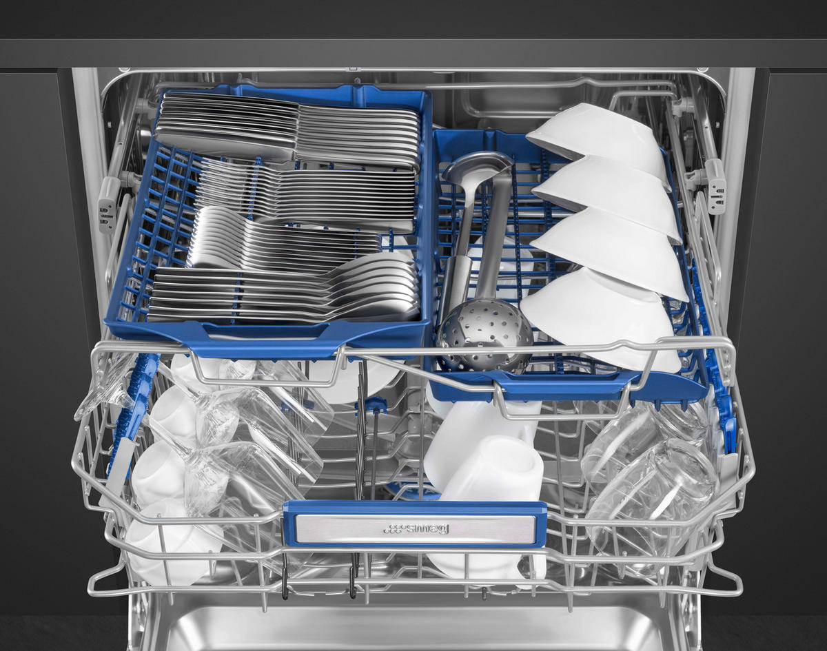 GESCHIRRSPÜLER STL333CL  - Edelstahlfarben, Basics, Kunststoff/Metall (59,8/81,8/54,5cm) - SMEG