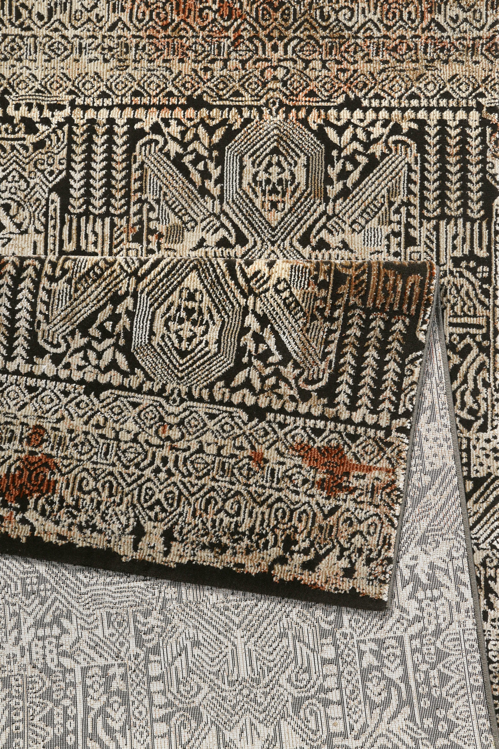 VINTAGE-TEPPICH  160/225 cm  Braun, Beige, Rostfarben   - Rostfarben/Beige, LIFESTYLE, Textil (160/225cm) - Novel