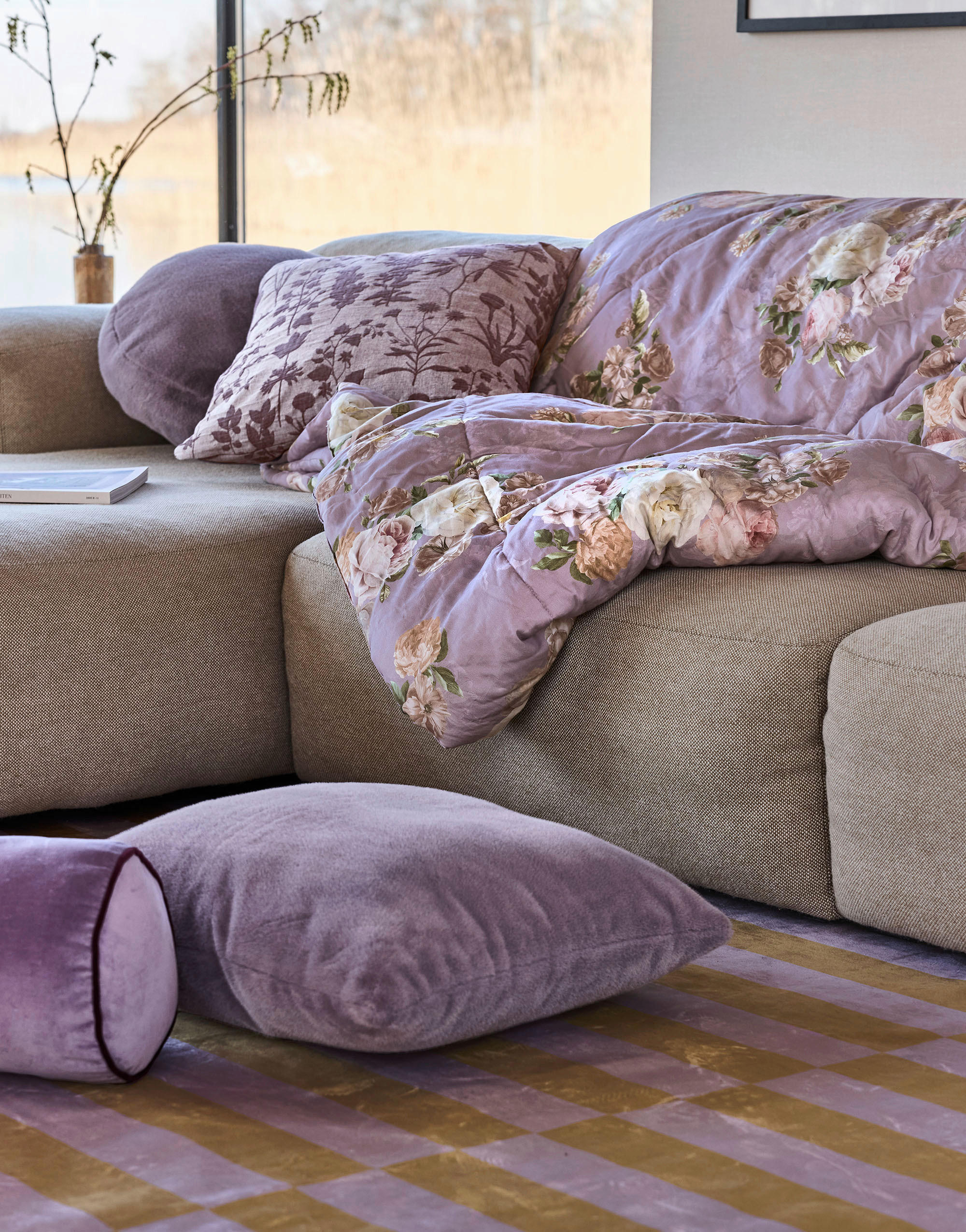 ODEJA  MARIBEL  150/200 cm       lila  - lila, Konvencionalno, tekstil (150/200cm) - Essenza