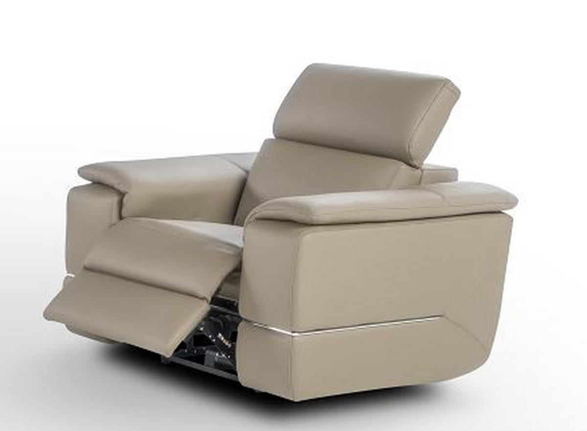 FOTEL - taupe, Basics, bőr (110/84/101cm) - Calia Italia