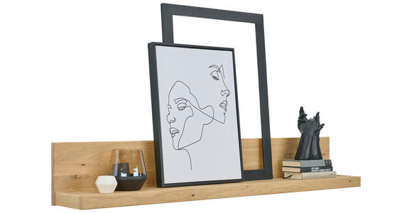 WANDBOARD  154/24/24 cm  - Eichefarben, Natur, Holz (154/24/24cm) - Linea Natura