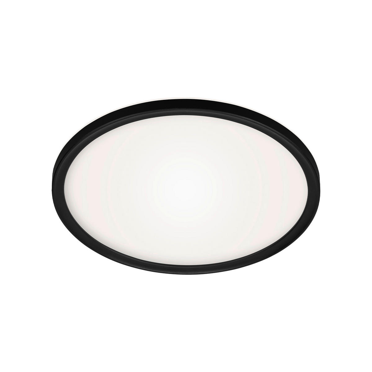 LED-PANEEL Slim 29,3/2,8 cm   - Schwarz, Basics, Kunststoff (29,3/2,8cm)