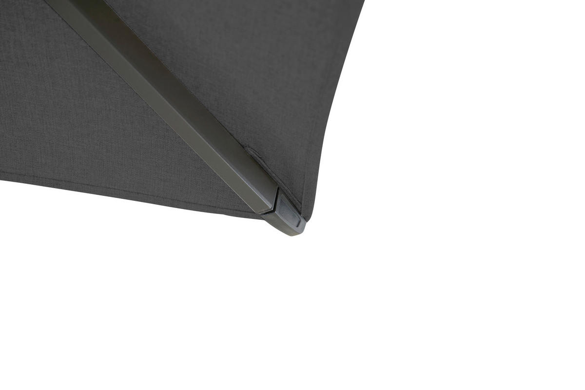 AMPELSCHIRM  300/300 cm  - Anthrazit, MODERN, Textil/Metall (300/300cm) - Siena Garden