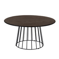 SOFFBORD i trä, metall 90/90/45 cm  - brun/svart, Modern, metall/trä (90/90/45cm) - Niels Andersson