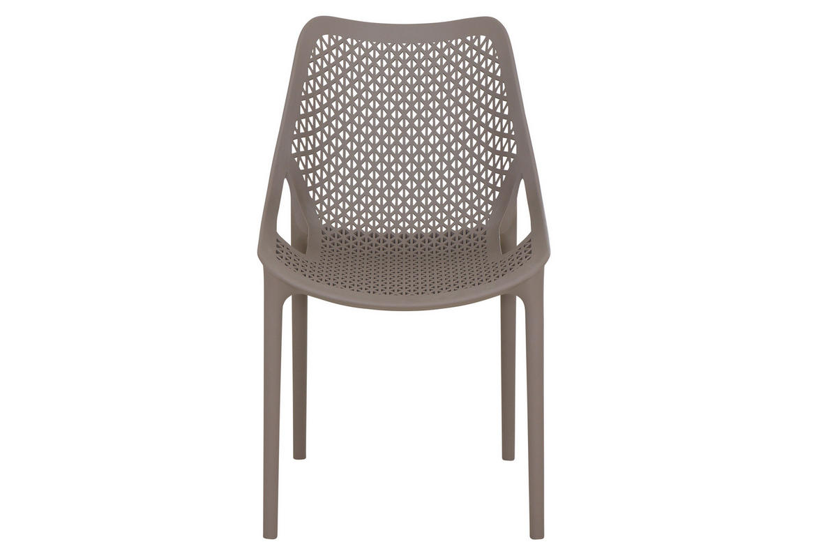 GARTENGARNITUR 3-teilig  - Taupe/Anthrazit, Basics, Holzwerkstoff/Kunststoff (80/81/80cm) - Siena Garden