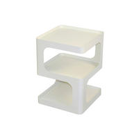 BEISTELLTISCH 35/35/55 cm Weiß  - Weiß, Design, Metall (35/35/55cm) - MID.YOU