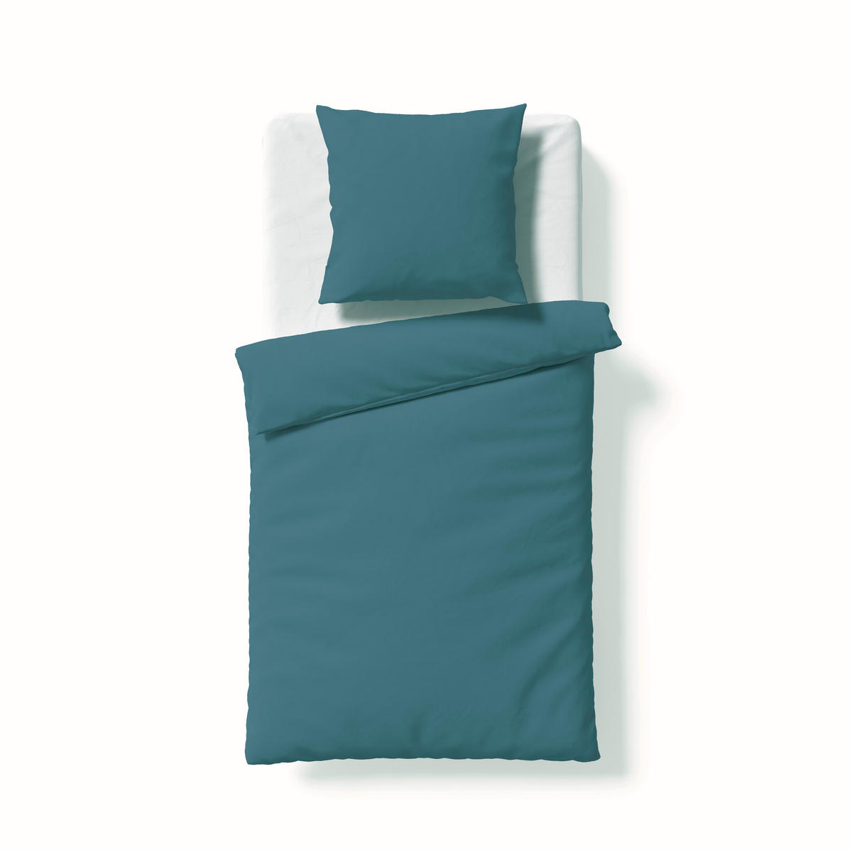 BETTWÄSCHE Provence cassis Leinenoptik 135/200 cm  - Blau, Basics, Textil (135/200cm) - Fleuresse