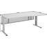 SCHREIBTISCH - Silberfarben/Ahornfarben, KONVENTIONELL, Holzwerkstoff/Metall (180/100cm) SCHREIBTISCH - Silberfarben/Ahornfarben, KONVENTIONELL, Holzwerkstoff/Metall (180/100cm)