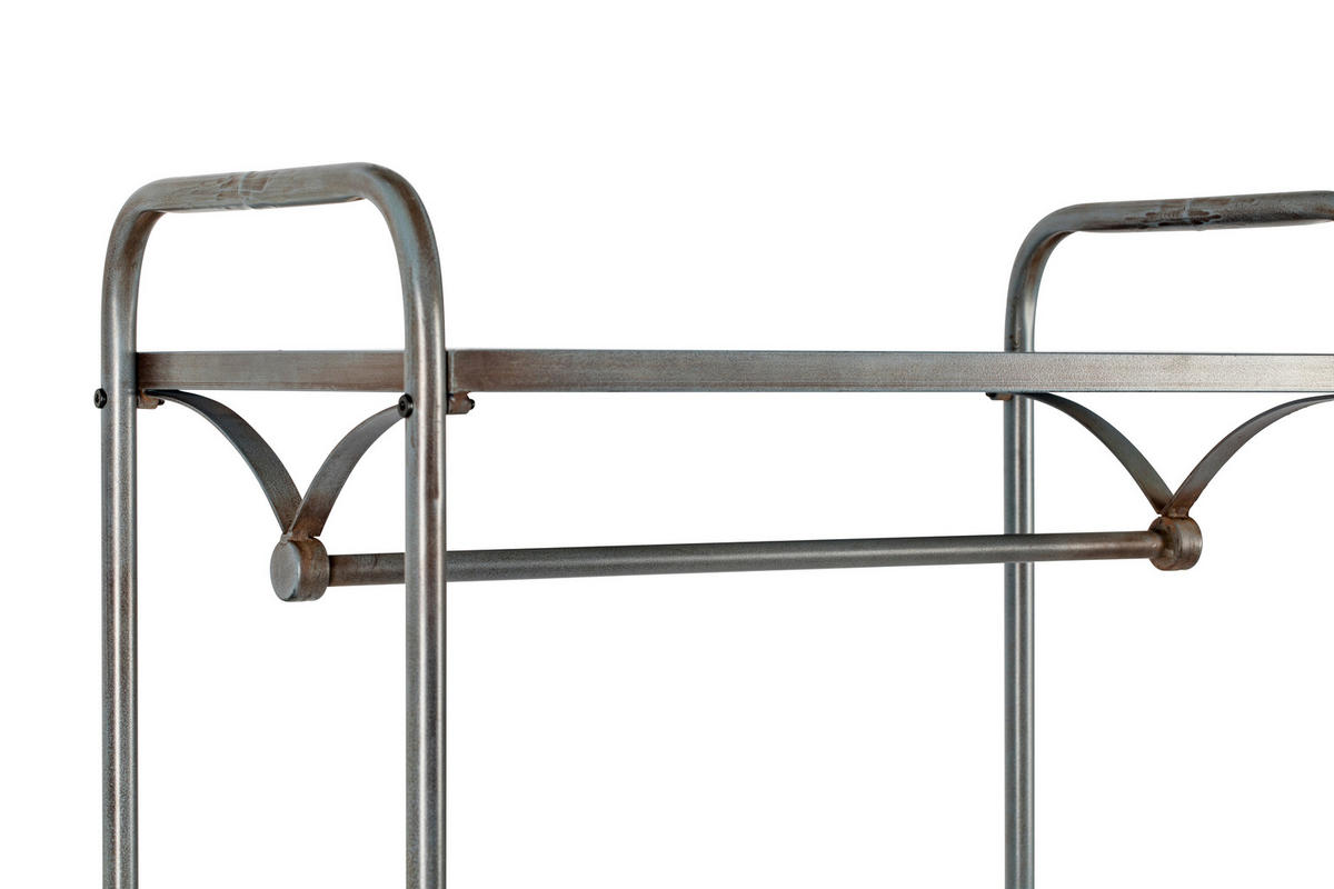 KLEIDERWAGEN in Graphitfarben 61/171/36 cm   - Graphitfarben, Trend, Metall (61/171/36cm) - Livetastic