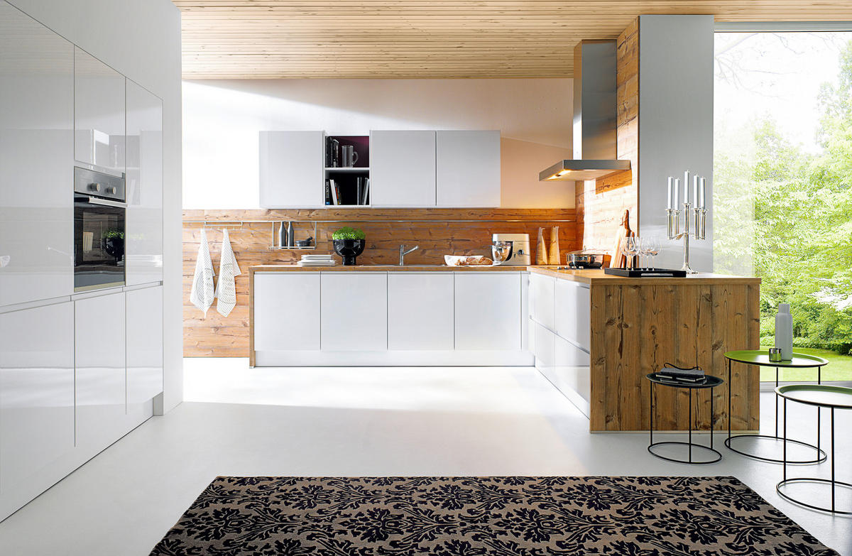 KUCHYŇA NA MIERU ALOA - biela/farba smreka, Design, kompozitné drevo - Novel