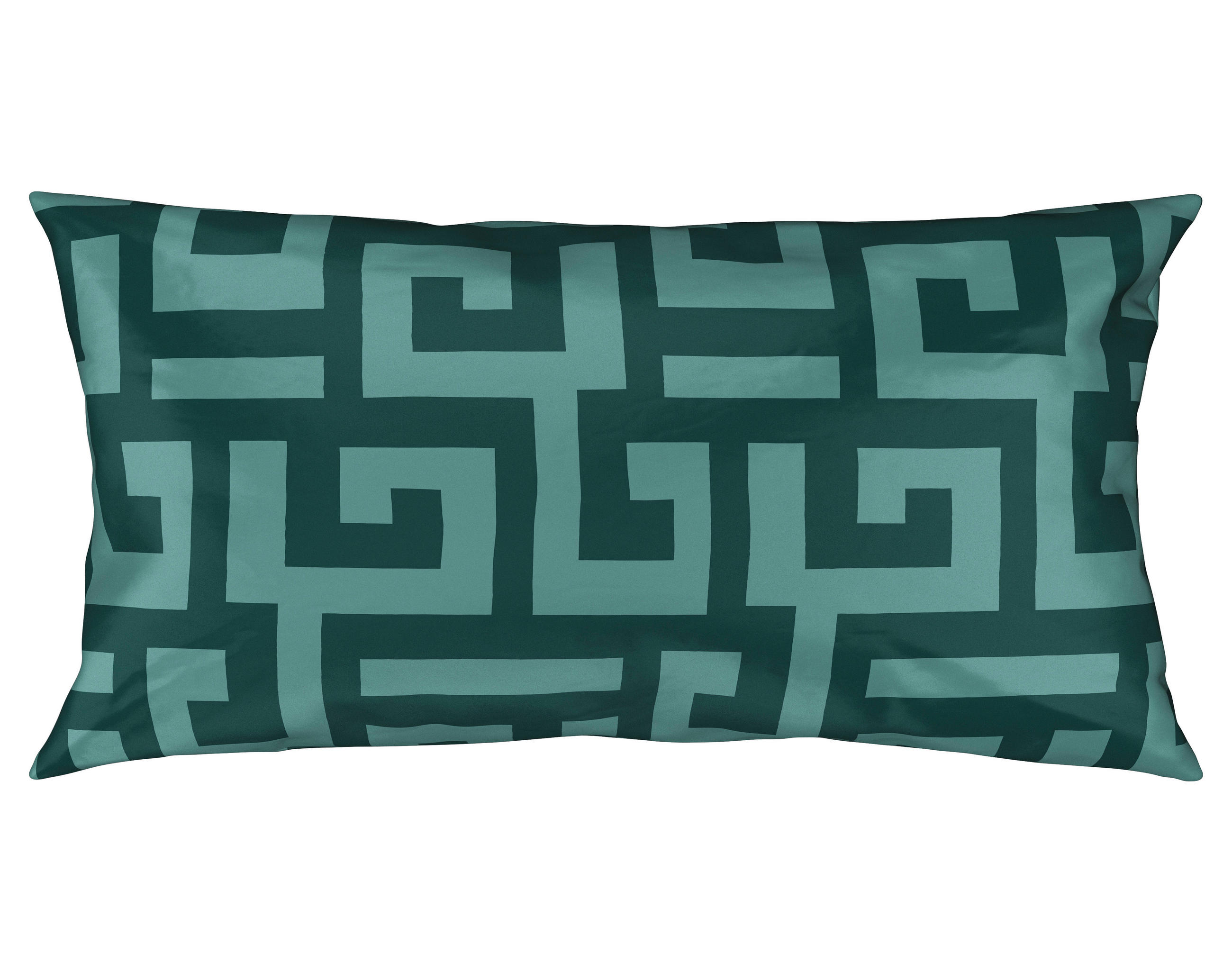 KISSENHÜLLEN-SET 40/80 cm - Petrol/Grün, Basics, Textil (40/80cm) - Bio:Vio