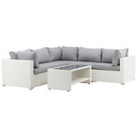 LOUNGEGARNITUR  87/249 cm   - Hellgrau, KONVENTIONELL, Kunststoff (87/249cm) - Gardenson
