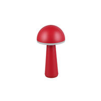 AKKU-TISCHLEUCHTE - Rot, Trend, Metall (16/31cm)