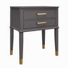 BEISTELLTISCH in Holzwerkstoff  - Messingfarben/Graphitfarben, Design, Holzwerkstoff/Metall (60/40/72cm) - MID.YOU