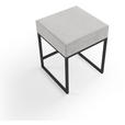 NACHTSCHRANK 45/55/45 cm  - Hellgrau/Schwarz, Design, Textil/Metall (45/55/45cm) - Esposa