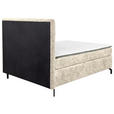 BOXSPRINGBETT 140/200 cm  in Champagner  - Champagner/Schwarz, Design, Textil/Metall (140/200cm) - Esposa