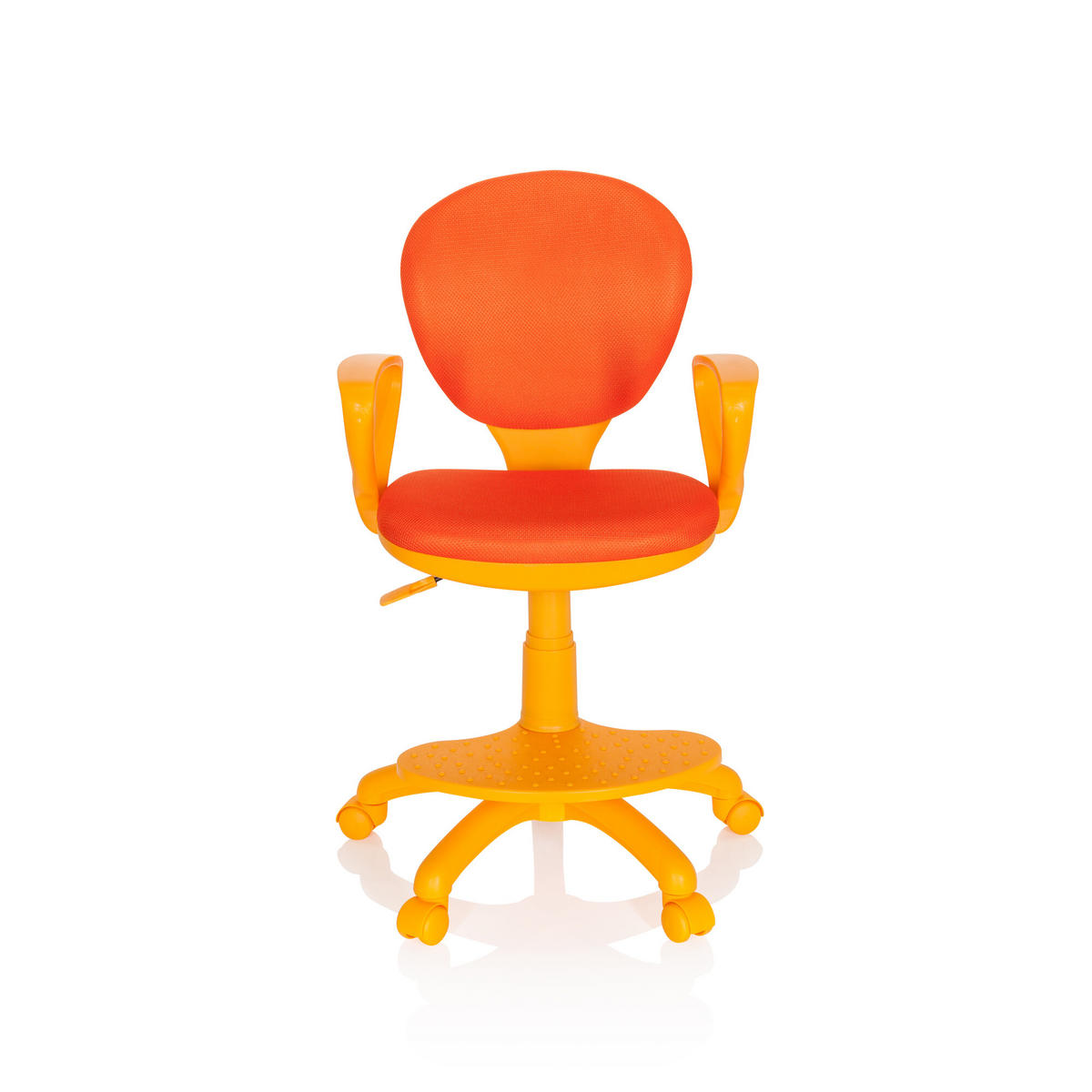 MLADINSKI VRTLJIVI STOL umetna masa oranžna  - oranžna, Basics, umetna masa (53/83-95/51cm) - MID.YOU
