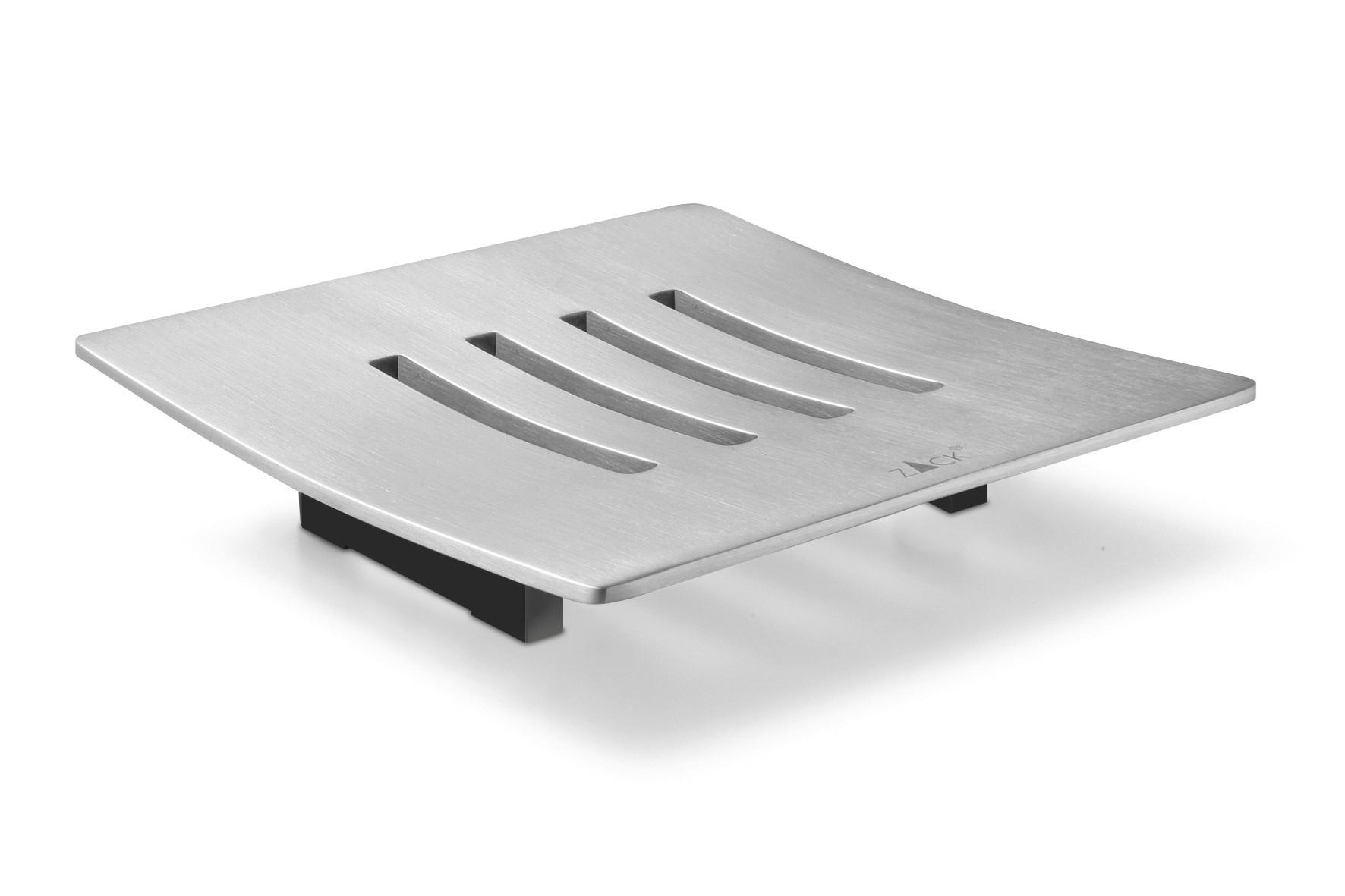 SEIFENSCHALE - Edelstahlfarben, Basics, Metall (10,5/10,5cm) - Zack