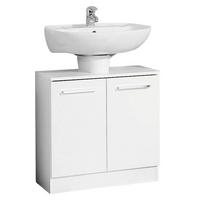 TVÄTTSTÄLLSUNDERSKÅP 60/62/33 cm  - vit/kromfärg, Klassisk, trämaterial (60/62/33cm) - Best Price
