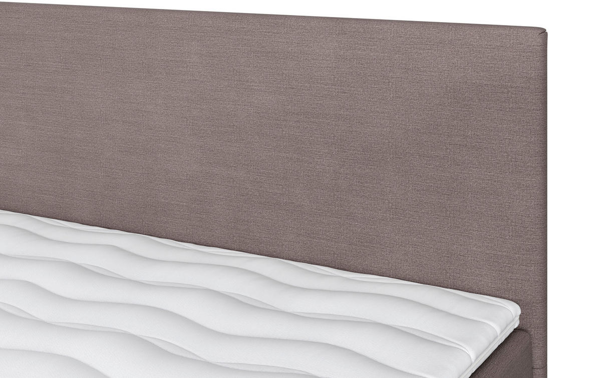 BOXBETT 180/200 cm  in Taupe  - Taupe/Schwarz, MODERN, Holzwerkstoff/Textil (180/200cm) - MID.YOU