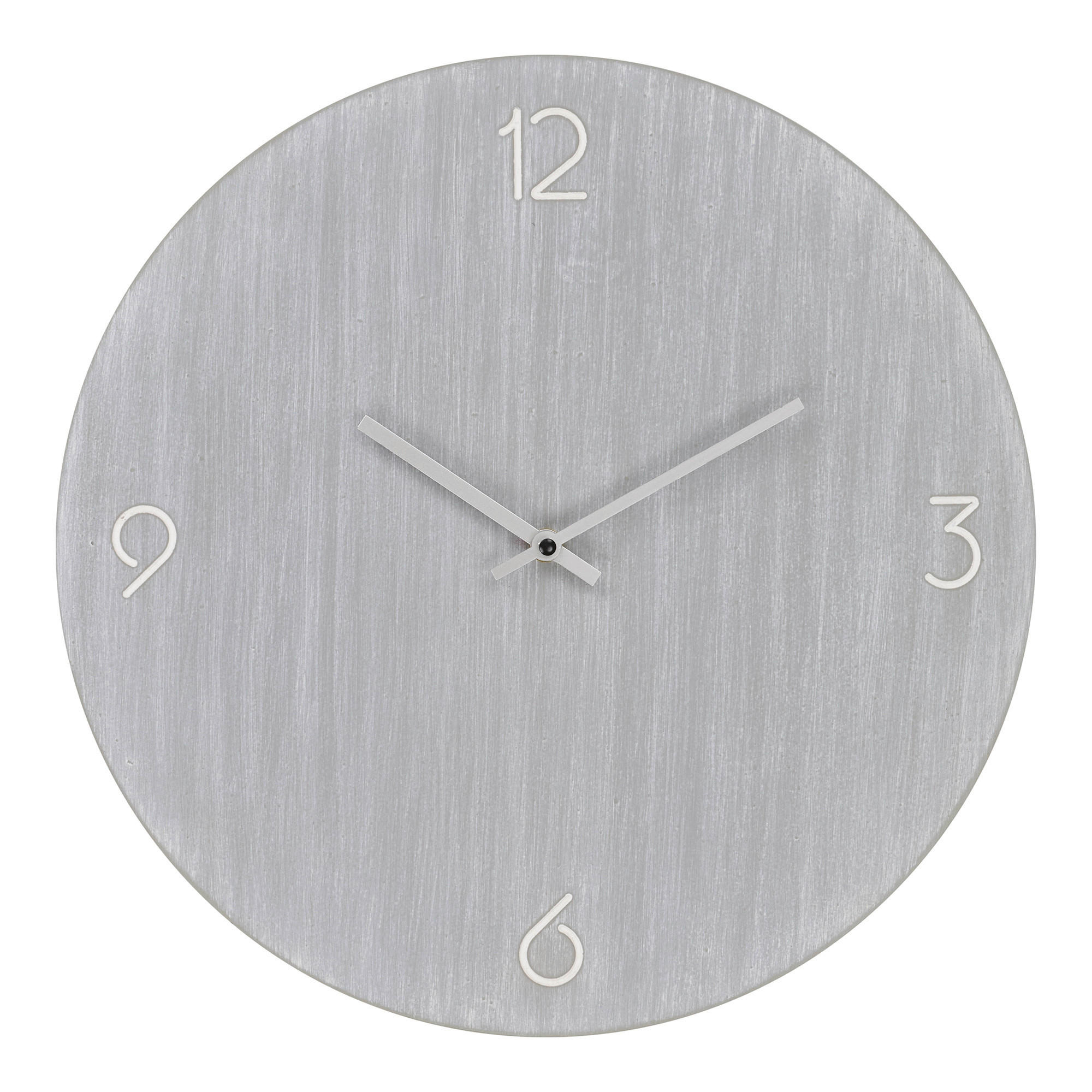 WANDUHR Hellgrau 40/40/4 cm  - Hellgrau, Design, Holzwerkstoff (40/40/4cm)