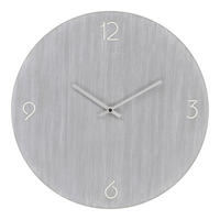 WANDUHR Hellgrau 40/40/4 cm  - Hellgrau, Design, Holzwerkstoff (40/40/4cm)