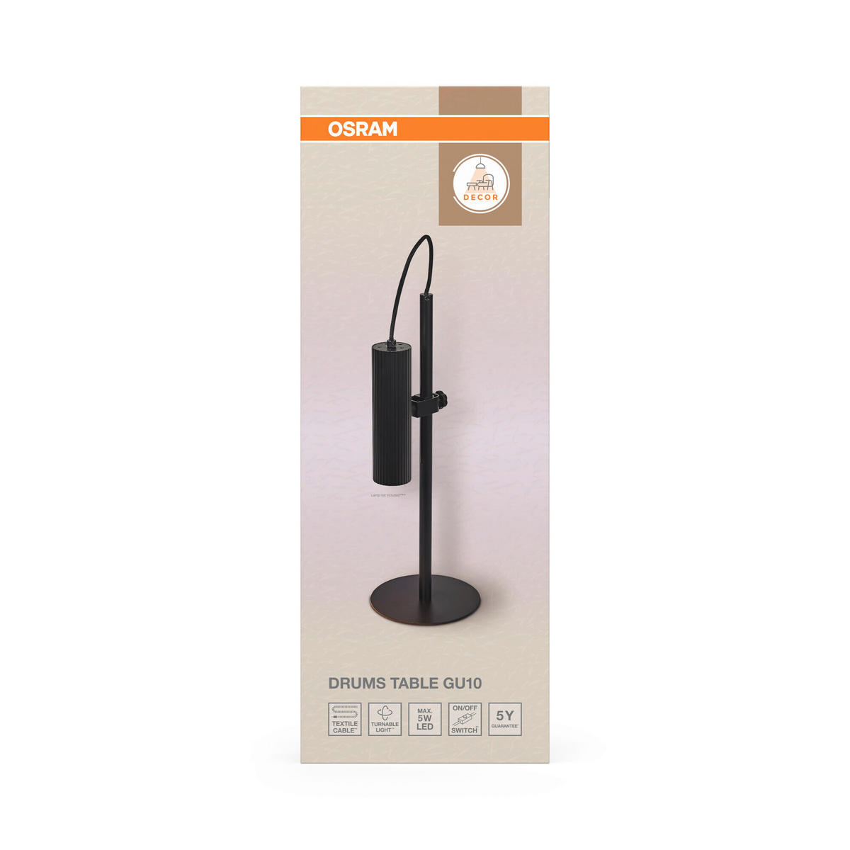 TISCHLEUCHTE 18/17/49 cm   - Design, Metall (18/17/49cm) - Osram