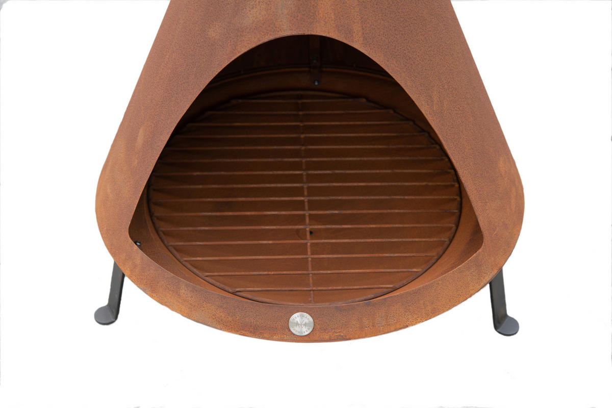 GRILLSCHALE - Rot, KONVENTIONELL, Metall (70/70/160cm)