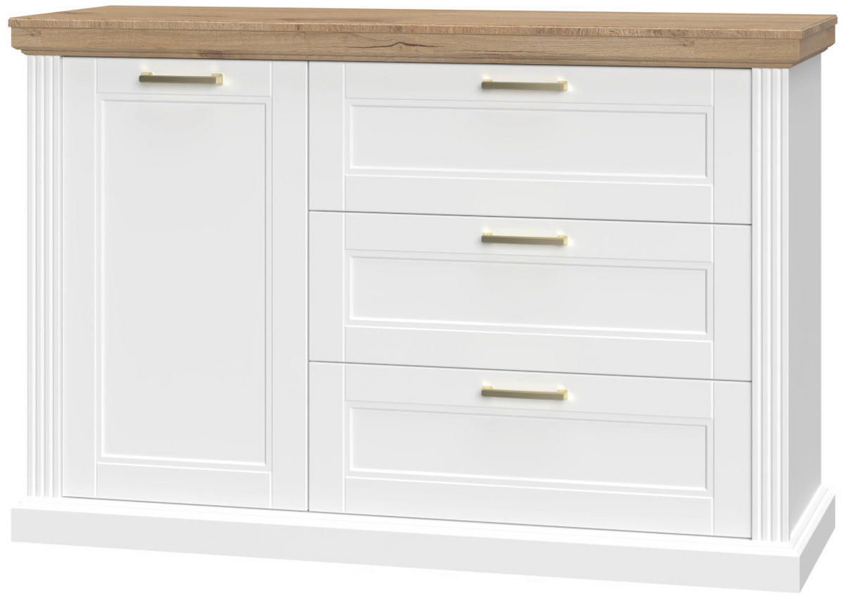 KOMODA, barve grafita  - barve grafita, Design, kovina/leseni material (138/91/48cm) - Landscape