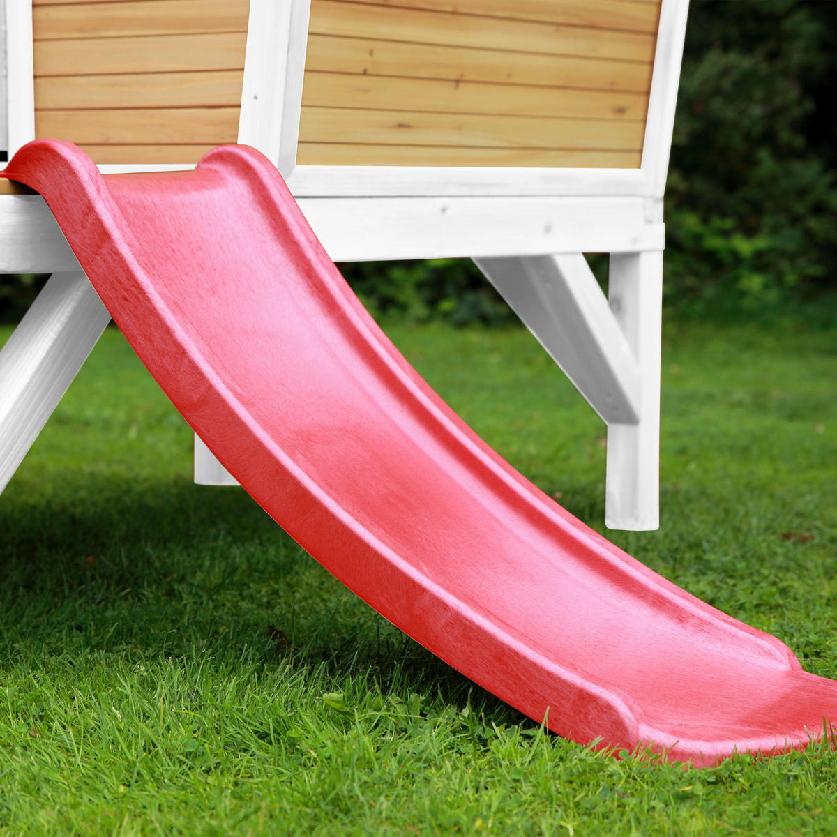 SPIELHAUS 264/203/177 cm  - Rot/Braun, KONVENTIONELL, Holz/Kunststoff (264/203/177cm) - Ambia Garden