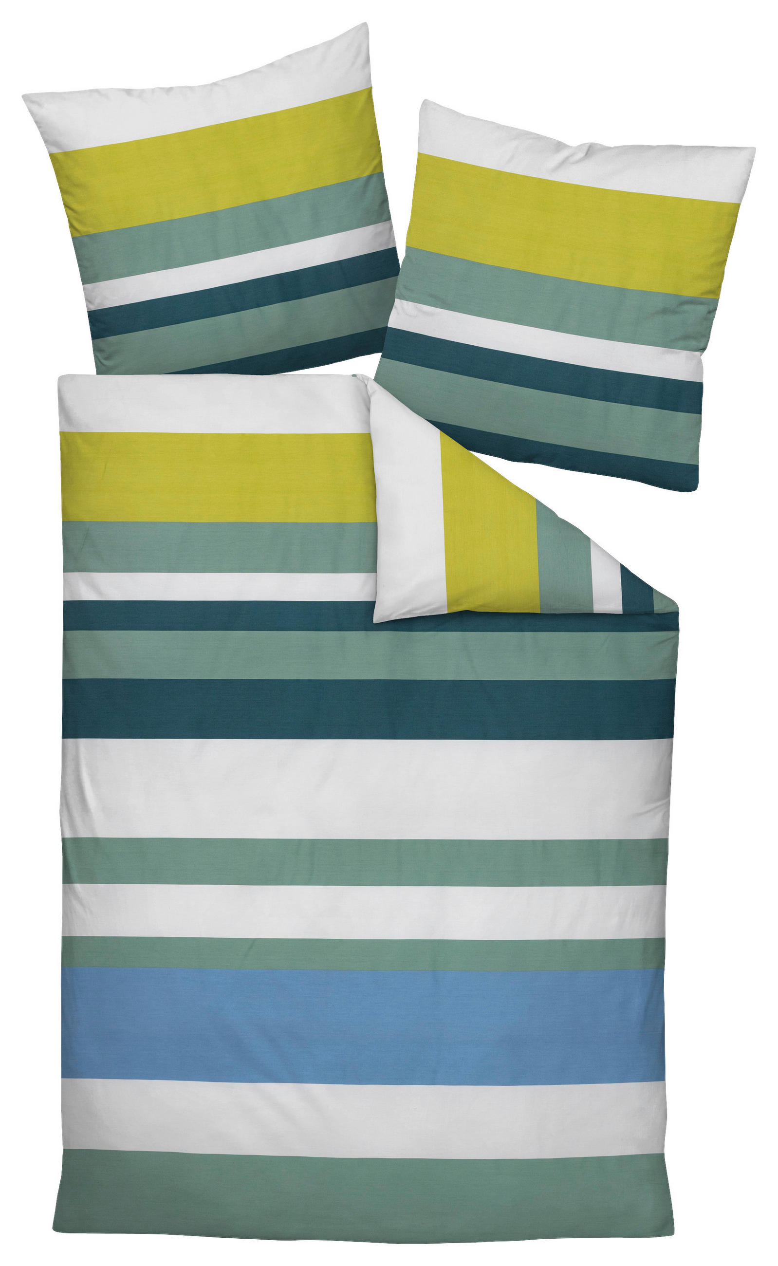 POSTEĽNÁ BIELIZEŇ, makosatén, zelená, 140/200 cm  - zelená, Modern, textil (140/200cm) - Janine