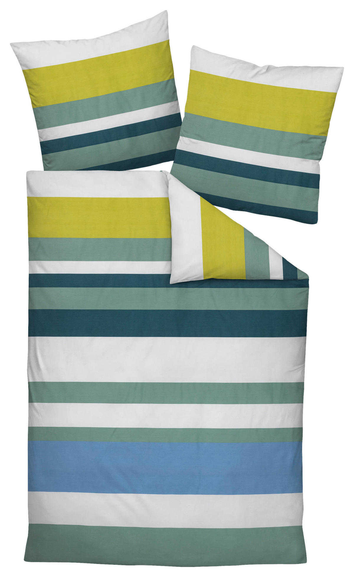 POSTEĽNÁ BIELIZEŇ, makosatén, zelená, 140/200 cm  - zelená, Modern, textil (140/200cm) - Janine