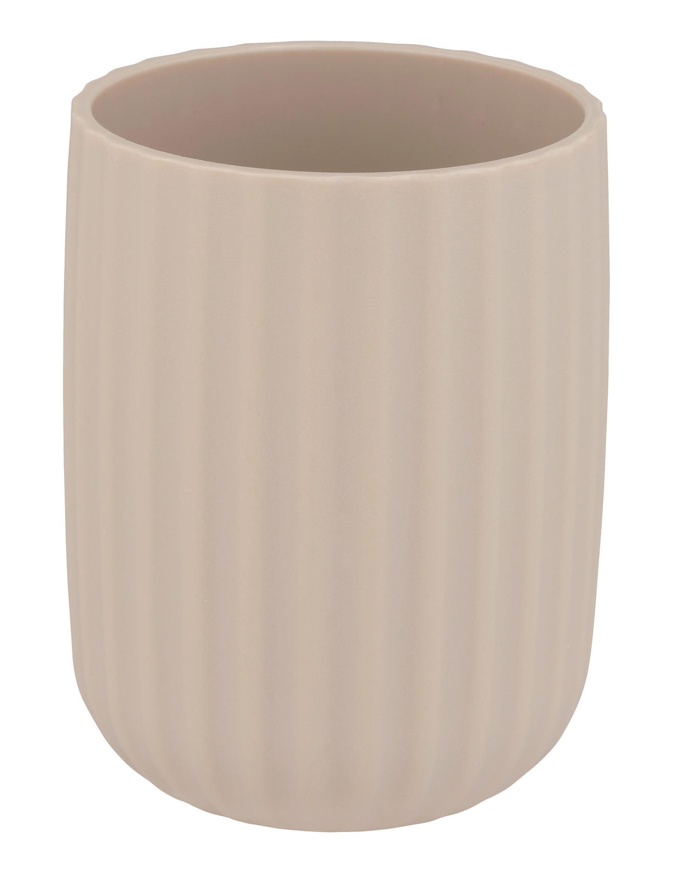 ZAHNPUTZBECHER  - Beige, Basics, Kunststoff (7,5/10/7,5cm) - Wenko