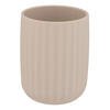 ZAHNPUTZBECHER  - Beige, Basics, Kunststoff (7,5/10/7,5cm) - Wenko
