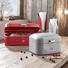 KÜCHENROLLENHALTER - Edelstahlfarben/Rot, Basics, Metall (15,6/35,2cm) - WESCO
