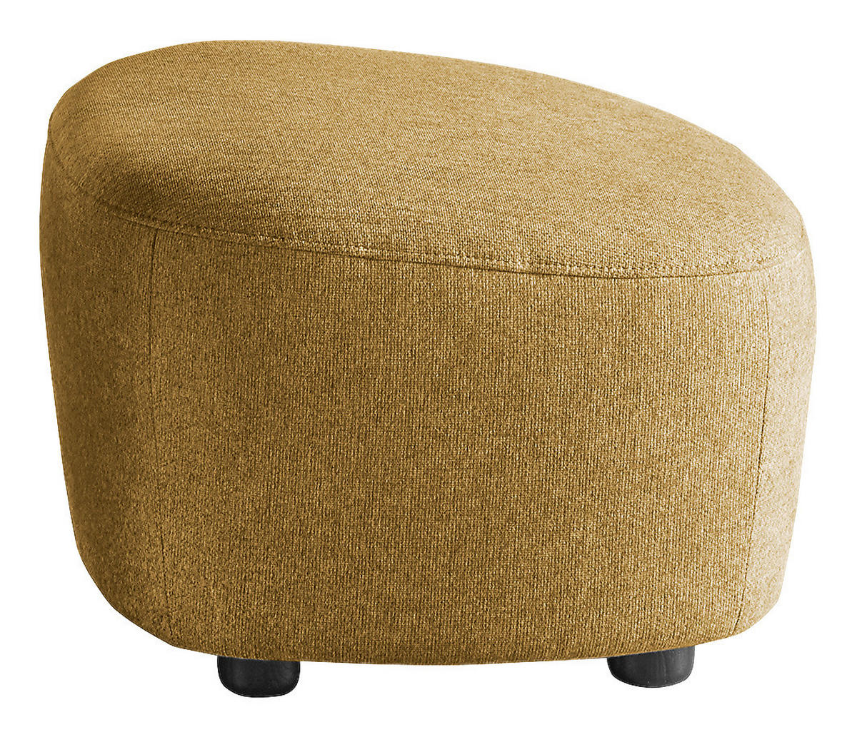 HOCKER Webstoff Gelb  - Gelb/Schwarz, Design, Kunststoff/Textil (54/41/57cm) - SetOne by Musterring